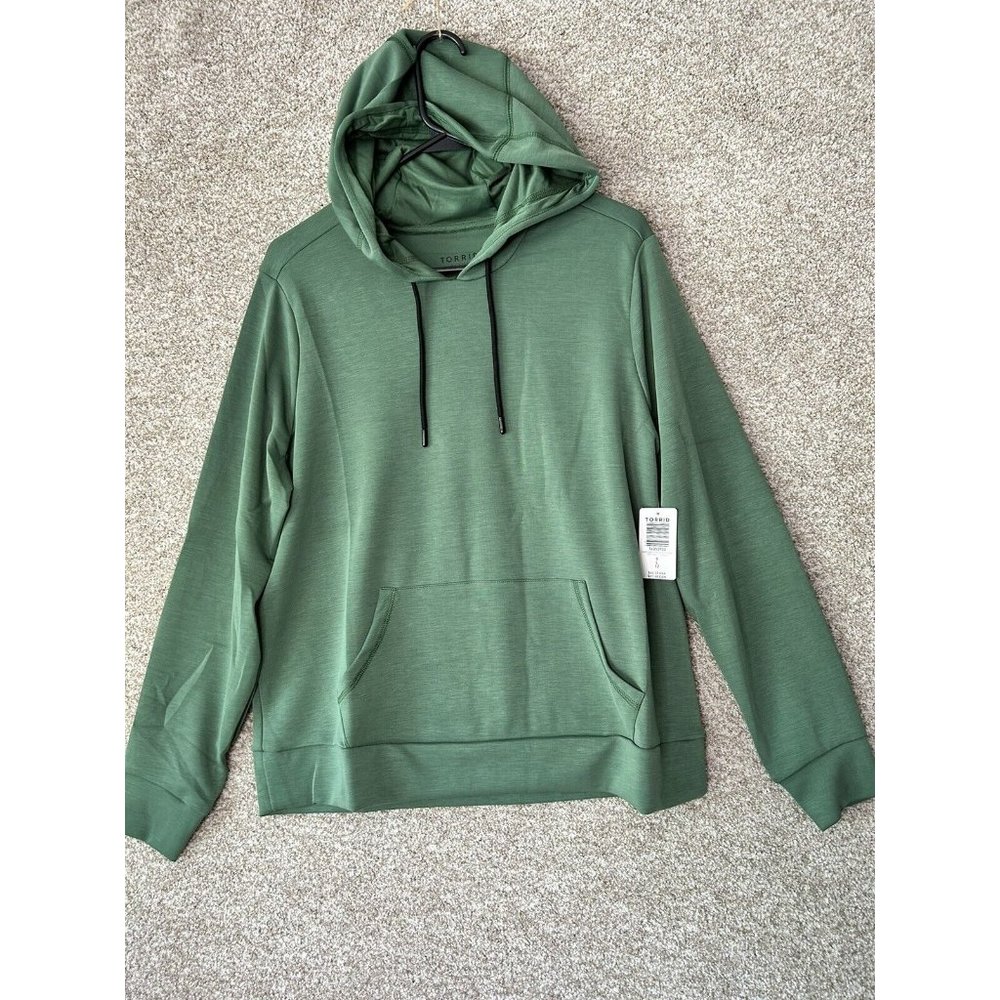 Torrid Olive Green Cupro Long Sleeve Active Hoodie Sweatshirt Size Large (0)